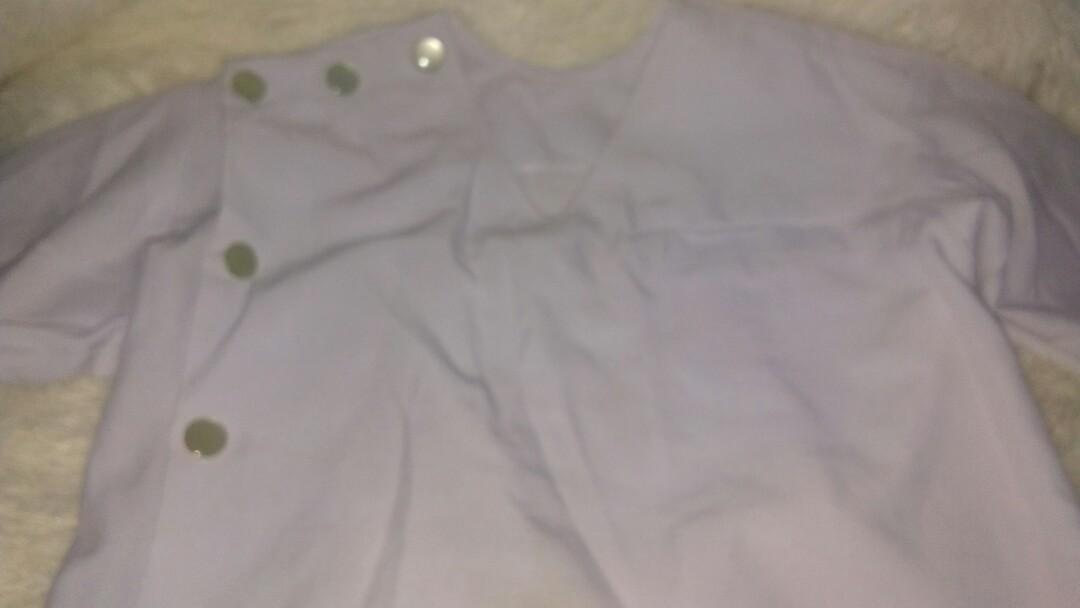 White uniform (Category: Sets & Coordinates) located in Marikina City. Submitted by rhodorasarmiento1970 (Listing ID 1157259283, Image 2). Description: take all..well use... pang food tech,med tech o nurse..depende saang school..wlang sira ibabad lang....