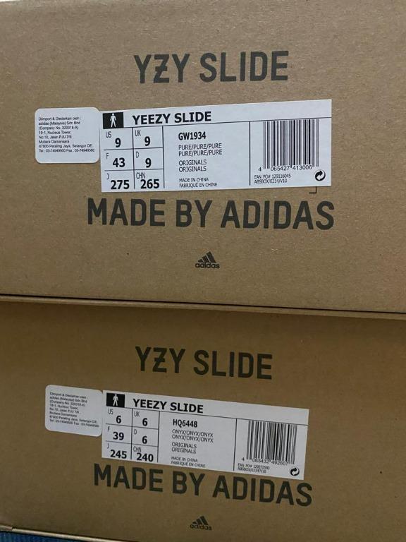 US9) Yeezy Slide Ochre, Men's Fashion, Footwear, Flipflops ...