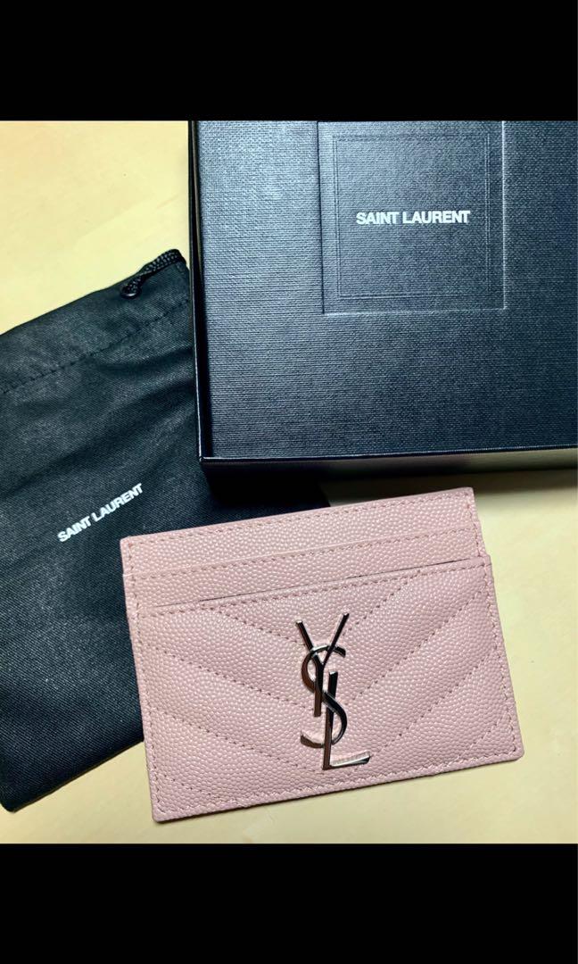 YSL card holder in Pink, Women's Fashion, Bags & Wallets, Wallets