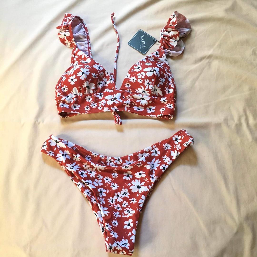 Zaful top floral bikini