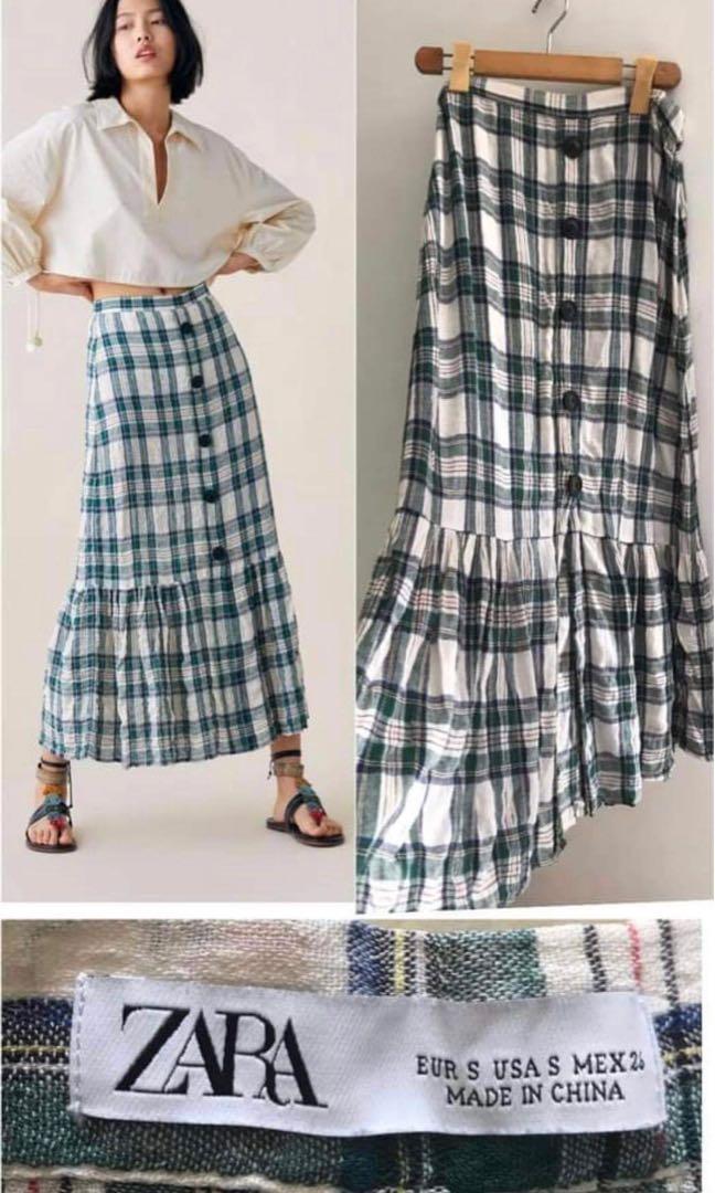 Zara Long Skirt, Women's Fashion, Bottoms, Skirts on Carousell
