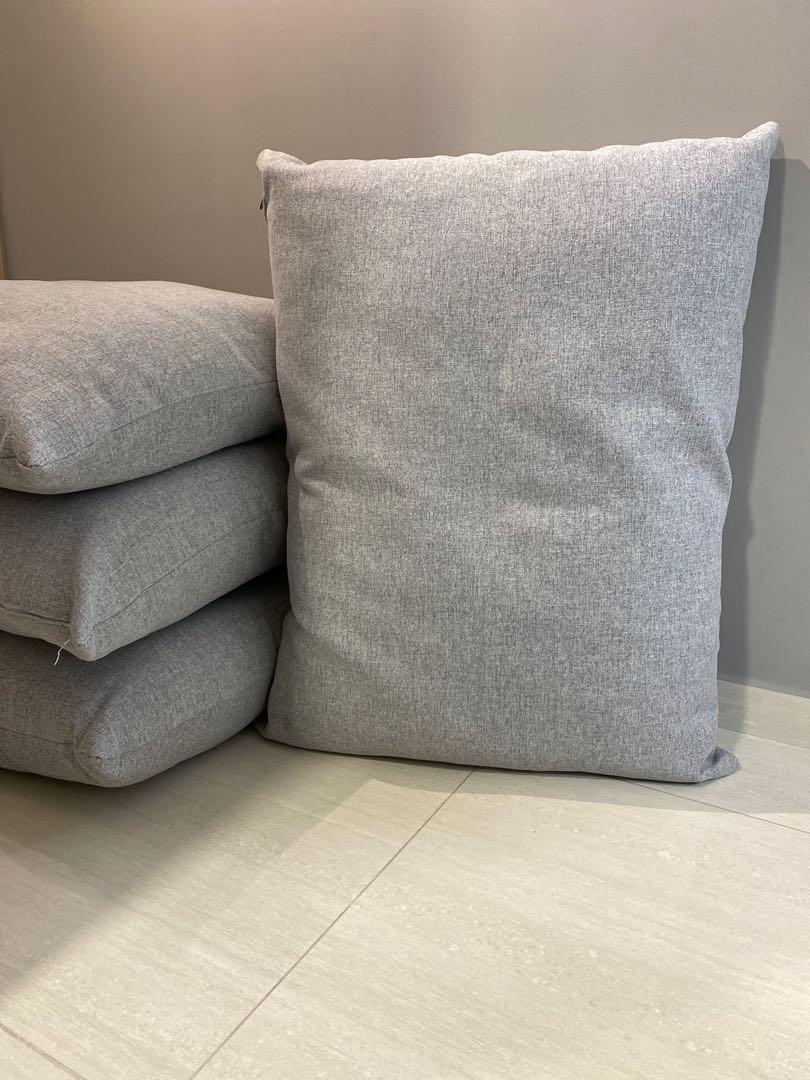 extra large grey cushion