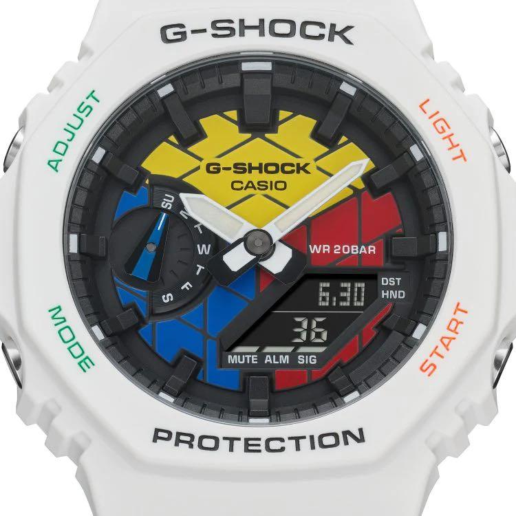 現貨] Casio G-SHOCK X Rubik's Cube 聯乘型號GAE-2100RC-1A, 名牌