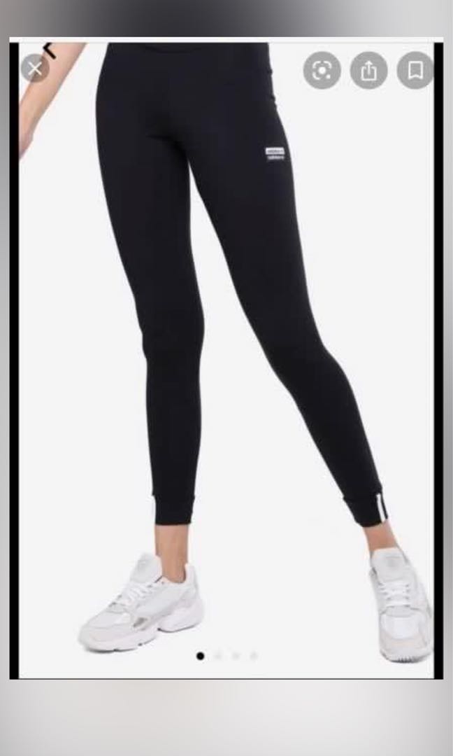 Adidas originals ryv sale trefoil leggings in gray