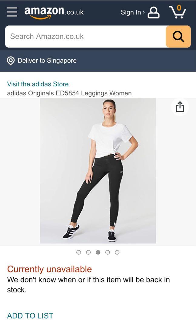 Adidas Originals R.Y.V Tights in Black Women s Fashion