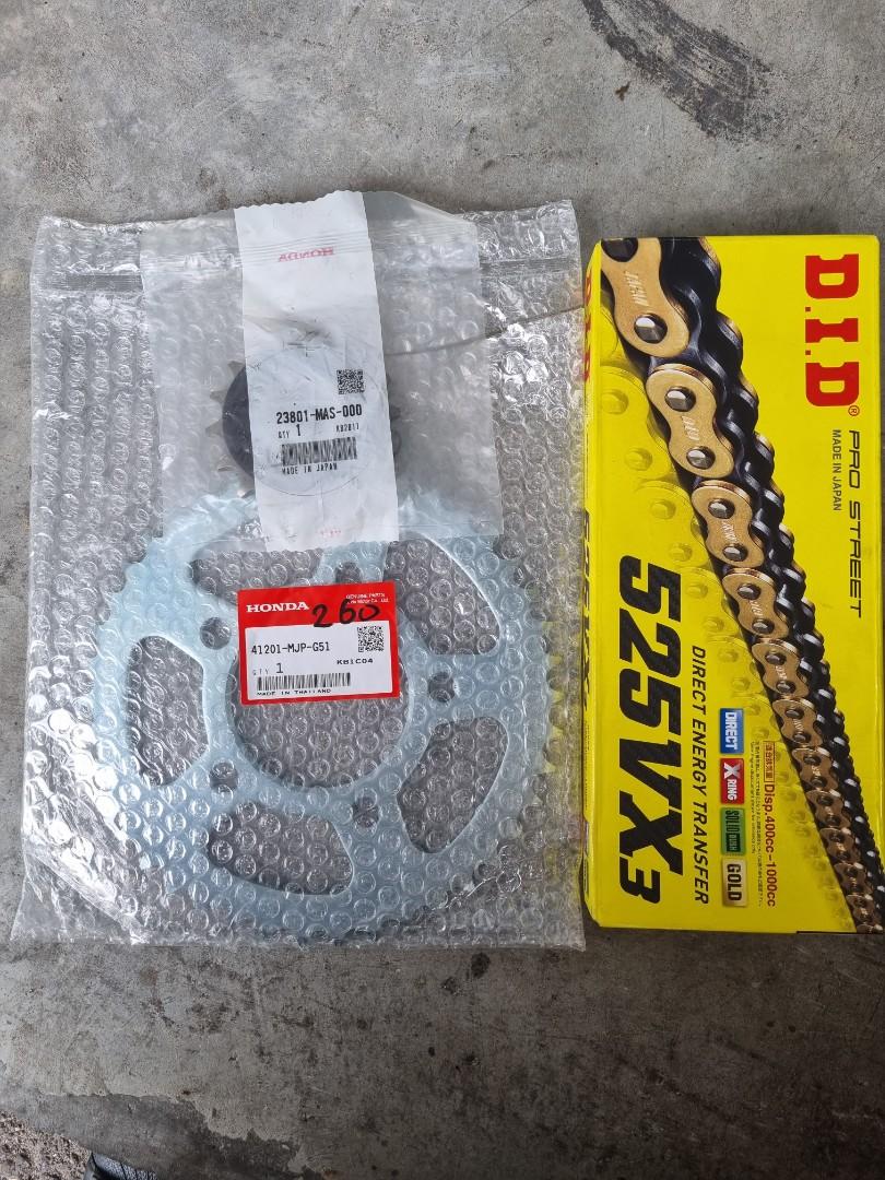 Africa twin chain and sprockets sales