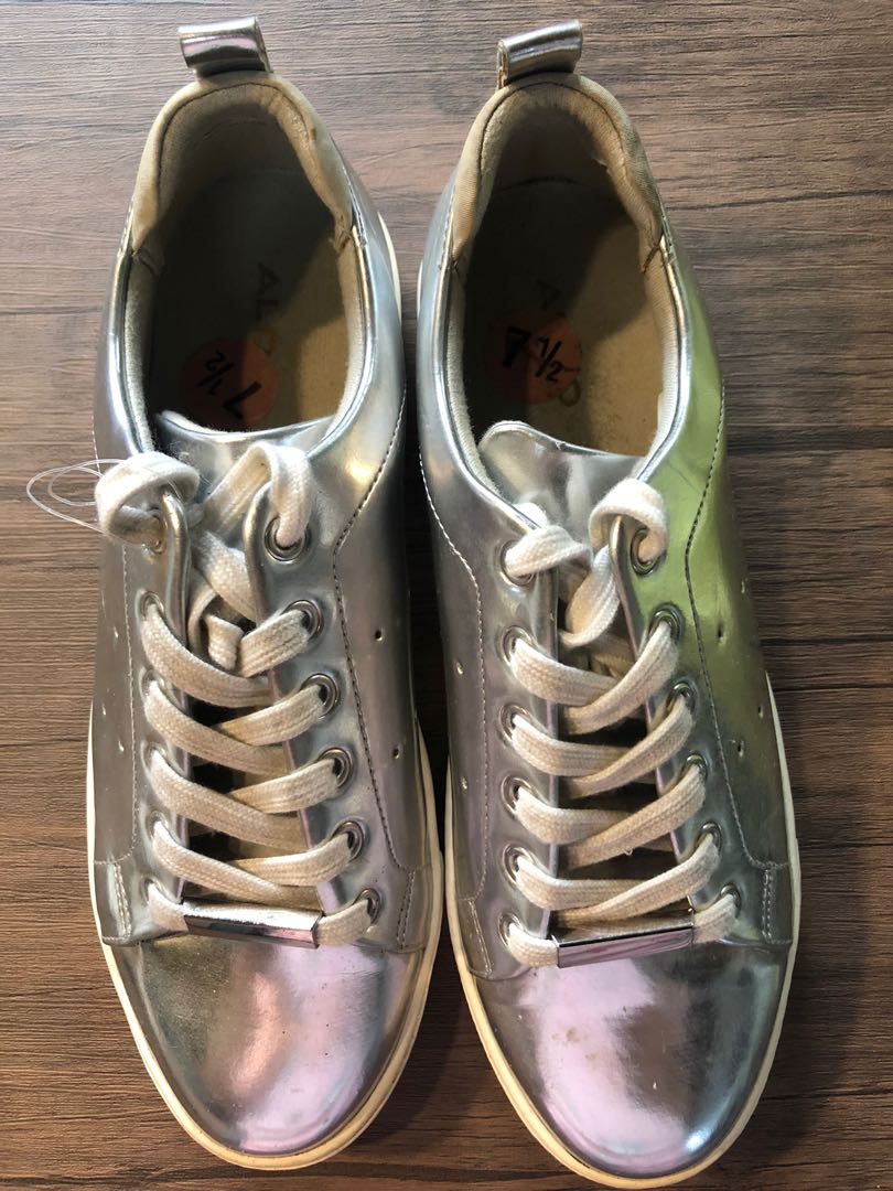 aldo silver sneakers