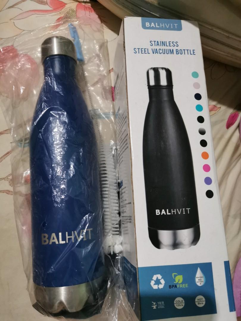 Balhvit BPA Free Stainless Steel Vacuum Insulated Water Bottle Double Wall Hot Cold Sports Drinks Bottle