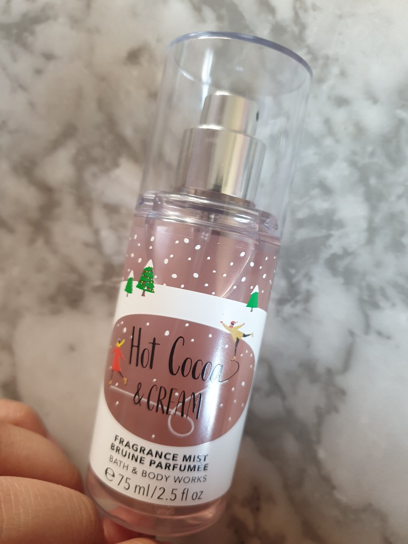 Bath and body works hot cocoa and cream body mist outlet