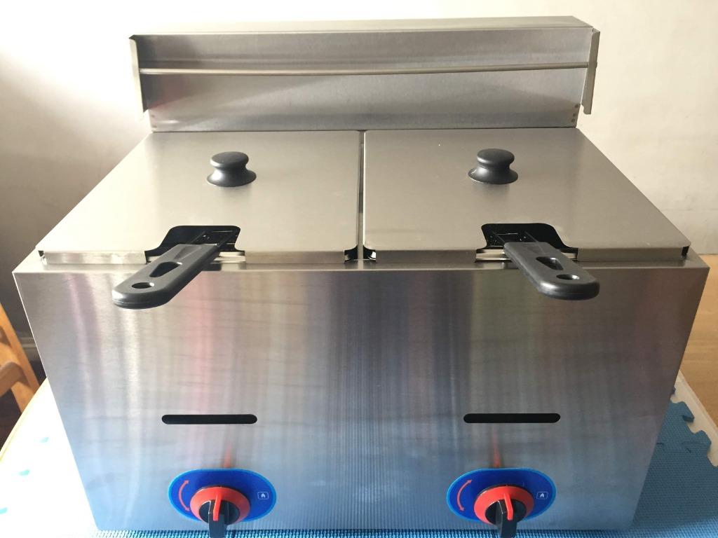 Deep Fryer for Sale BIG Gas Double Deep Fryers Imported Heavy Duty