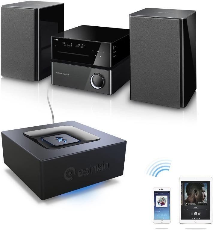 Bluetooth Audio Adapter for Music Streaming Sound System, esinkin