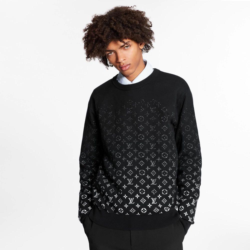 Louis Vuitton Monogram Jacquard Crew Neck Sweater - The Lux Portal