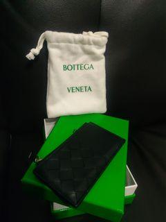 Bottega Veneta (BV) Long Leather Zip-Around Wallet - Authentic 