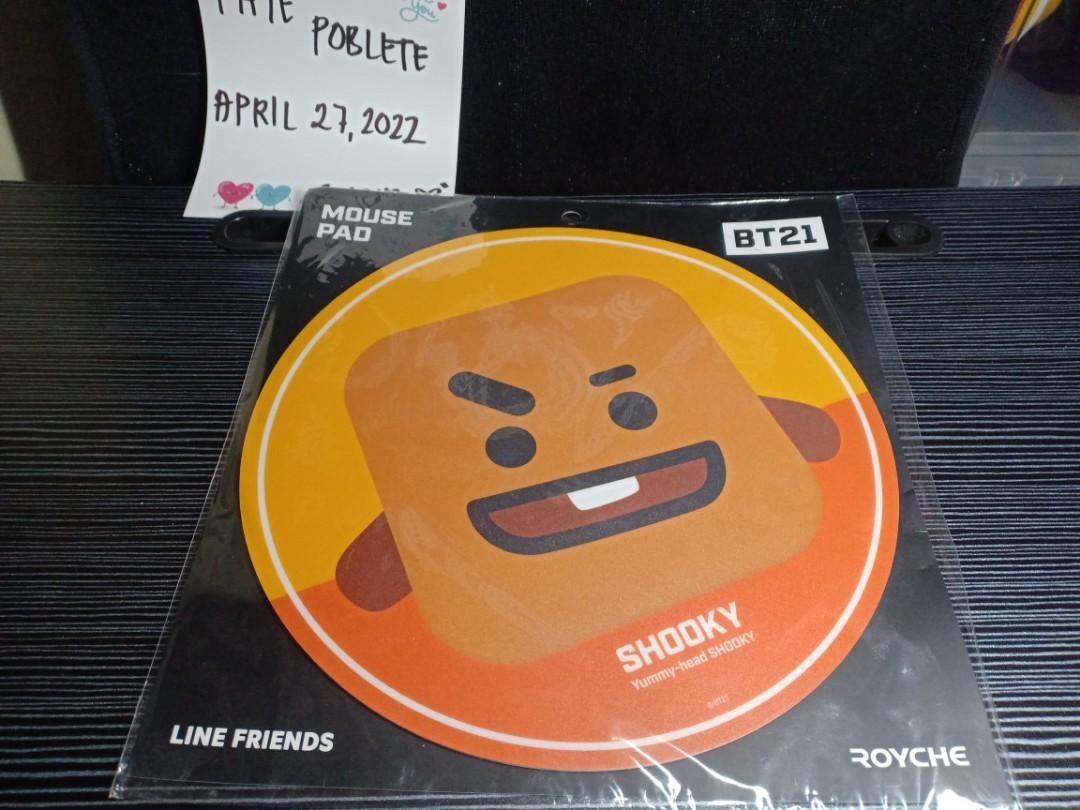 BT21 Royche Mouse Pad Shooky (Category: Mouse & Mousepads) located in Caloocan City. Submitted by uwumilky (Listing ID 1157476422, Image 1). Description: Not Used MOP- GCash, Paymaya, Bank Transfer MOD- Same Day Delivery via Lalamove/Mr.Speedy/Grab. J&T- if J&T, next day processing due to work schedule.
