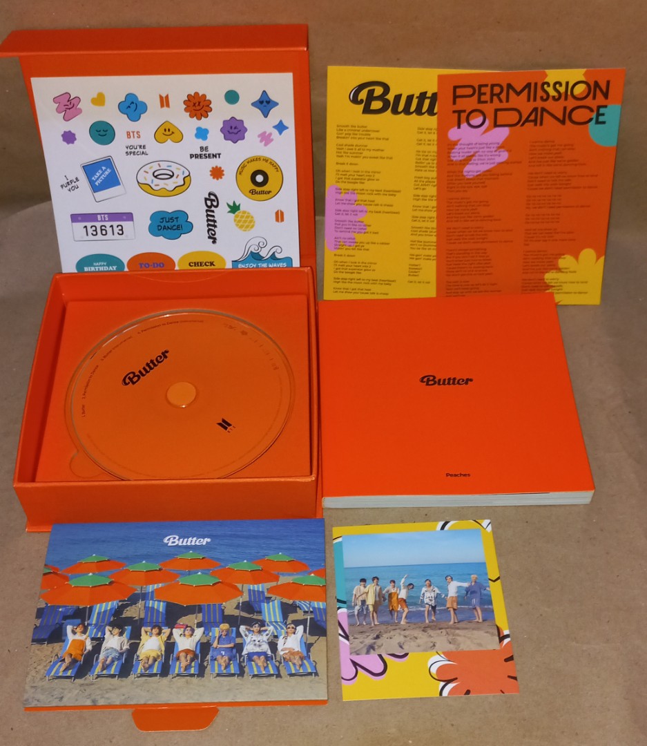 BTS Butter album SET unsealed complete inclusions, Hobbies & Toys