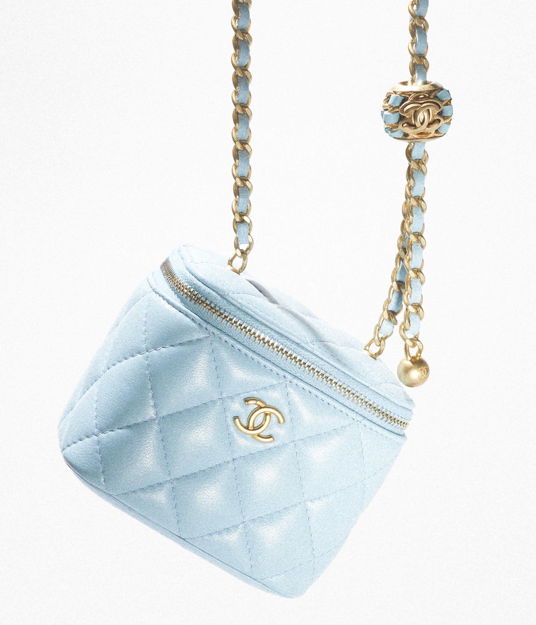 Chanel Small Vanity With Chain in Blue — LSC INC