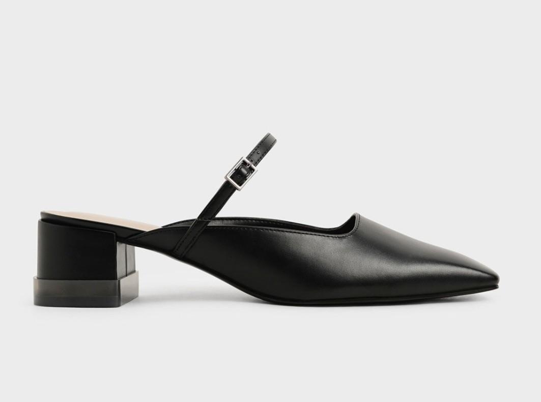 Charles Keith Mary Jane Mules in Black Women s Fashion