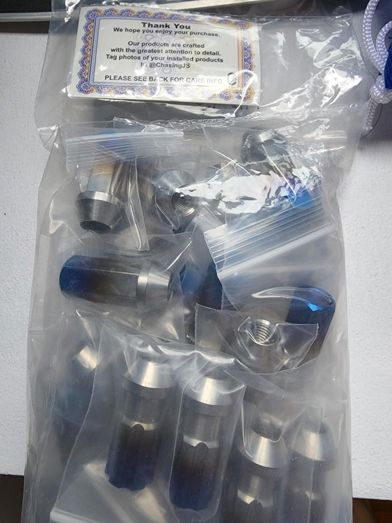 Chasing J's Titanium Lug Nuts Evo X / Evo 10 M12x1.5, Car Accessories