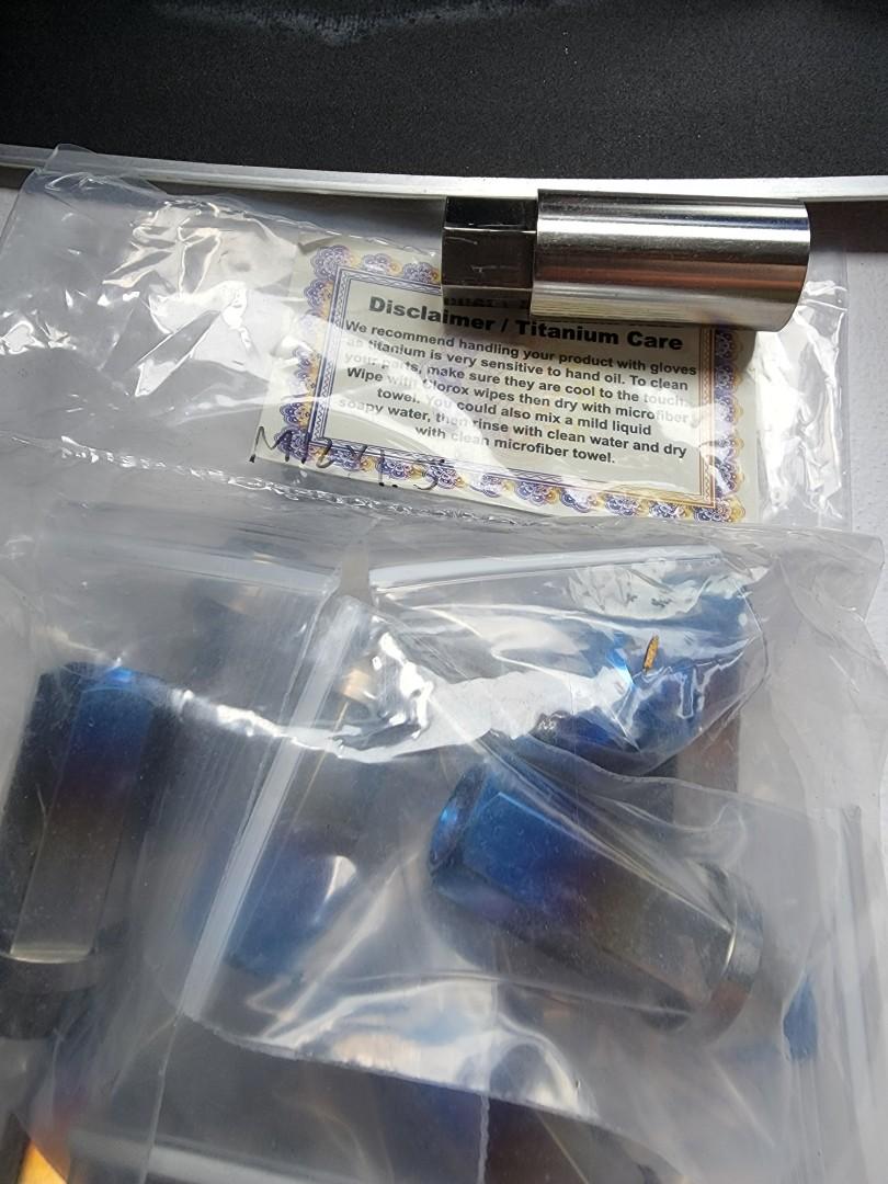 Chasing J's Titanium Lug Nuts Evo X / Evo 10 M12x1.5, Car Accessories