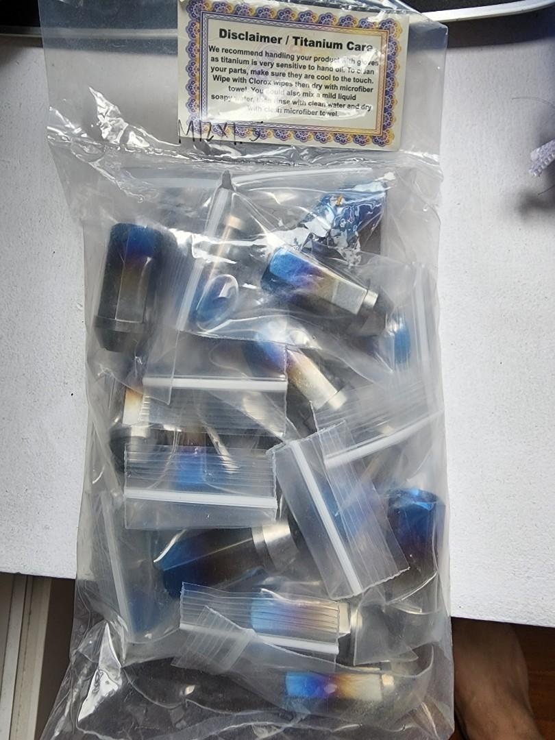 Chasing J's Titanium Lug Nuts Evo X / Evo 10 M12x1.5, Car Accessories
