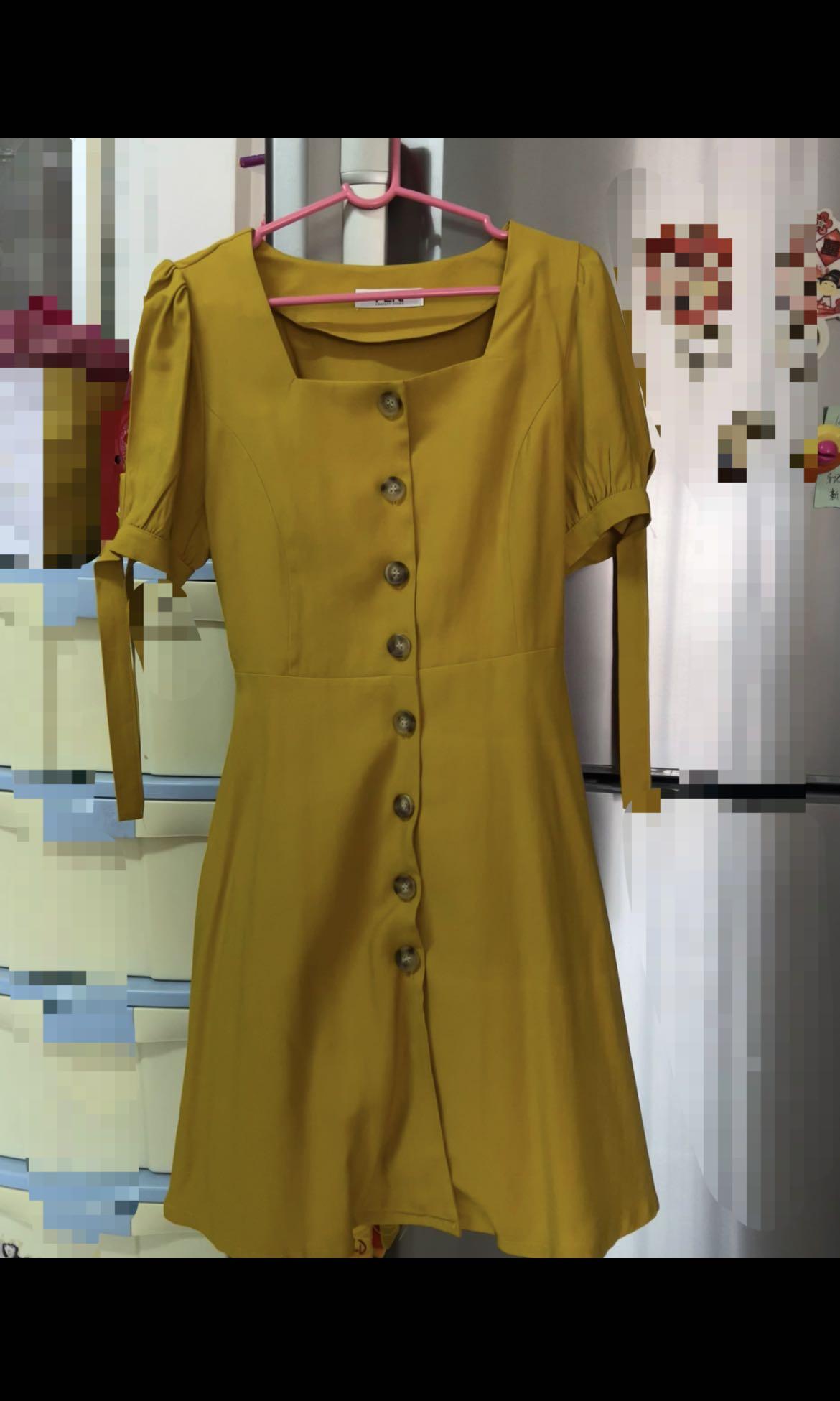 Cheap yellow new arrivals dress