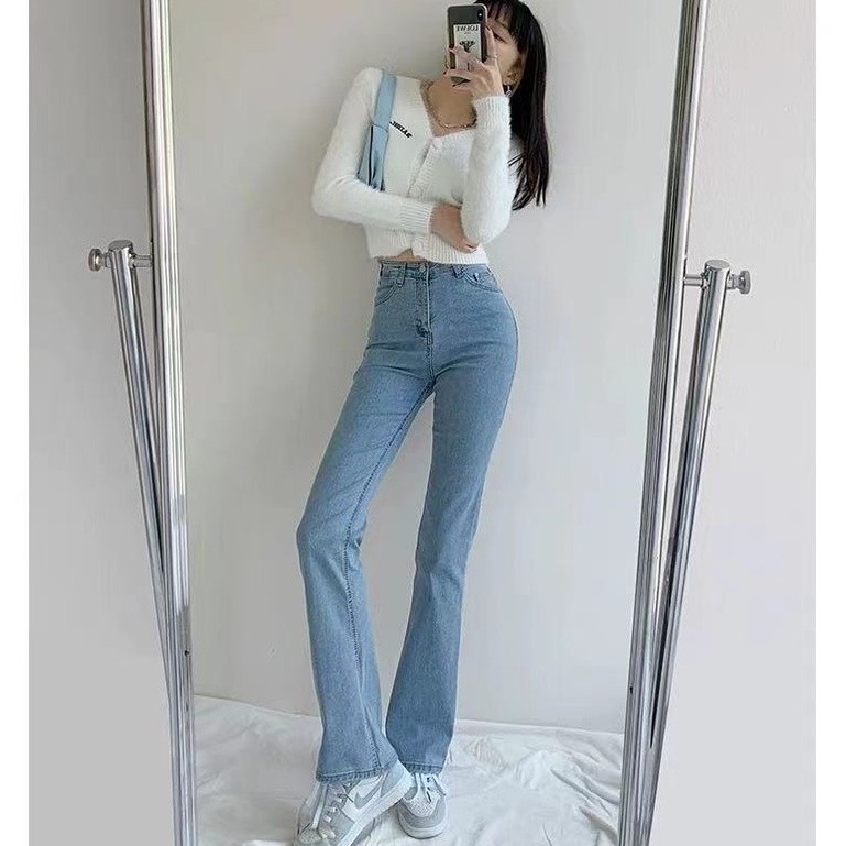 Korean flare clearance pants