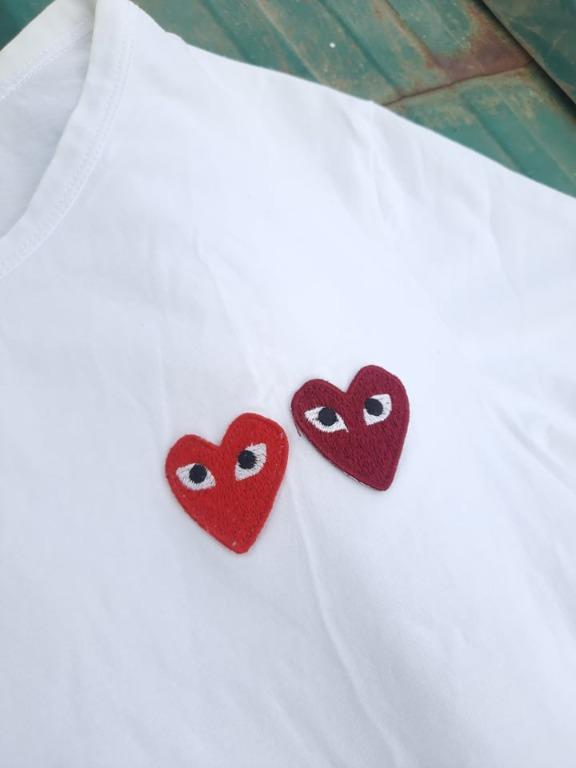 Comme des garcons twin hearts hot sale