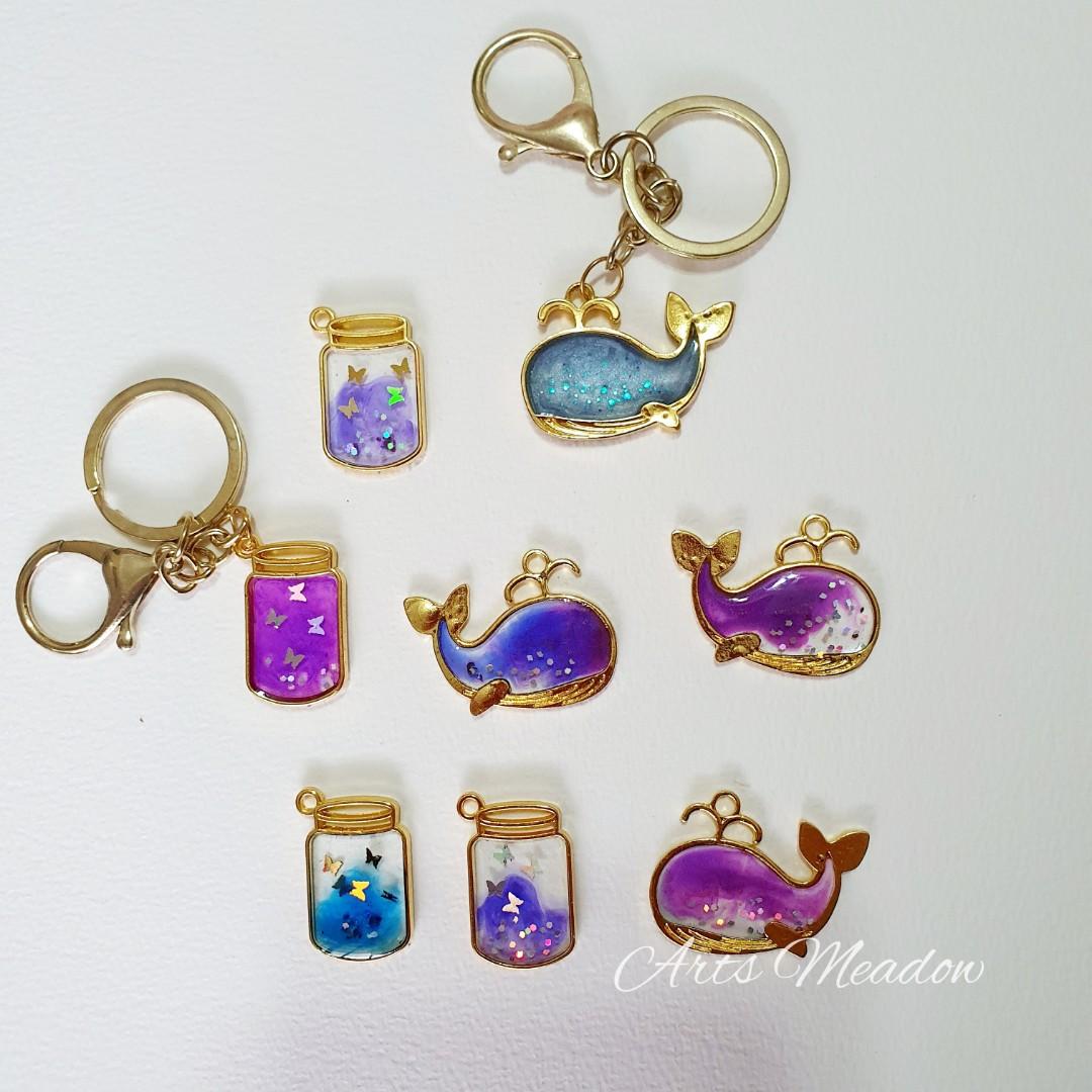 Cute keychain top charms