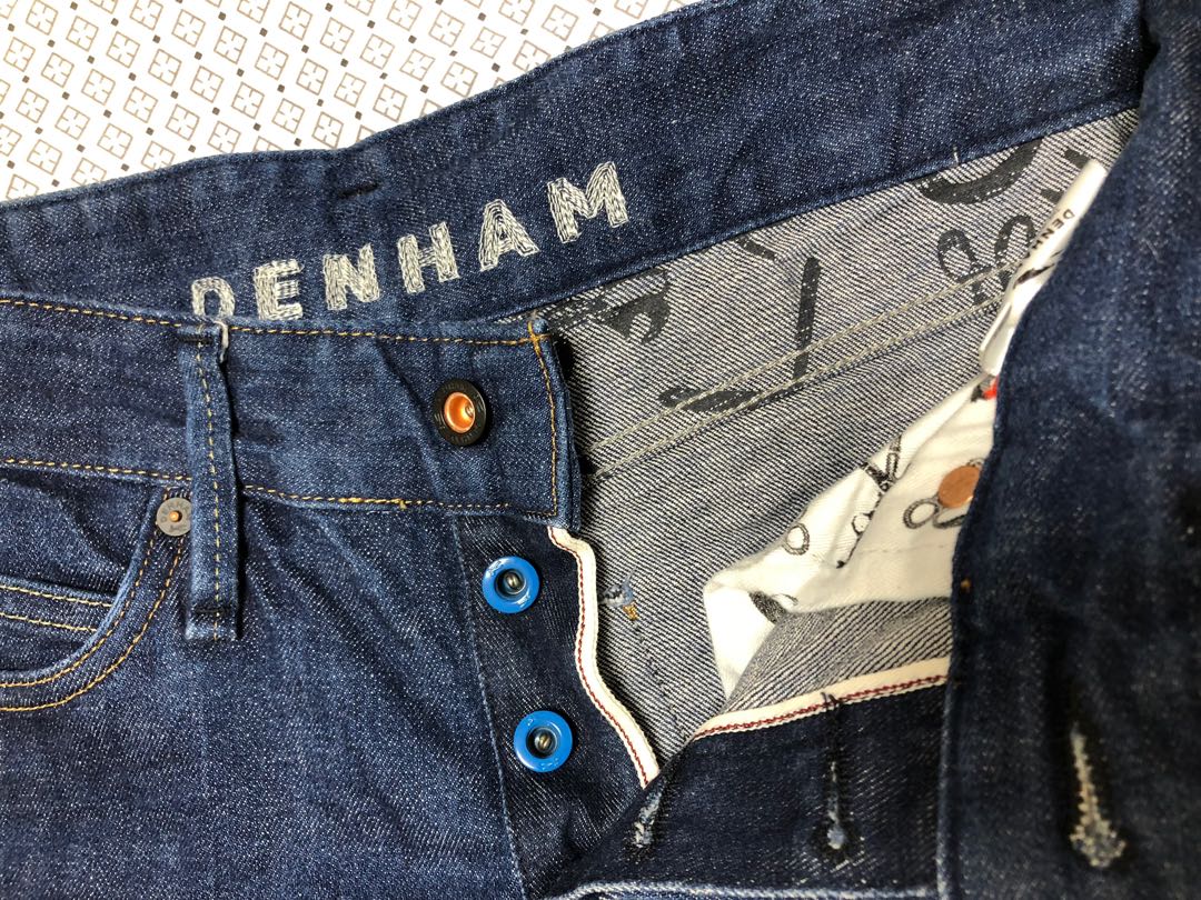 Denham Razor Helix Slim Fit 牛仔褲腰31/長32, 他的時尚, 褲子