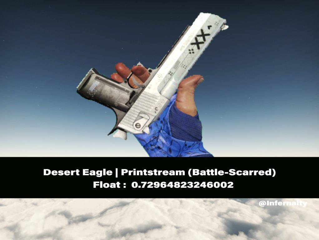 Desert Eagle Printstream BS CSGO SKINS KNIVES, Video Gaming, Gaming
