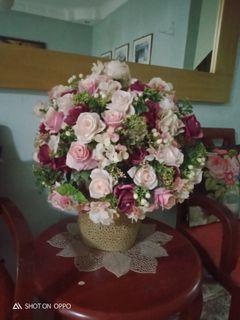 english flower &vase
