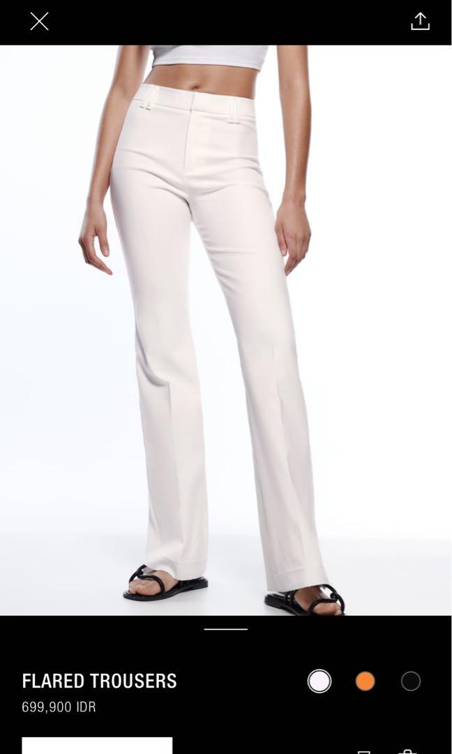 Flared Trousers zara women, Fesyen 