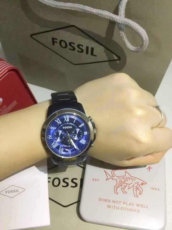 FOSSIL STEEL BLUE FACE DIAL AUTHENTIC 