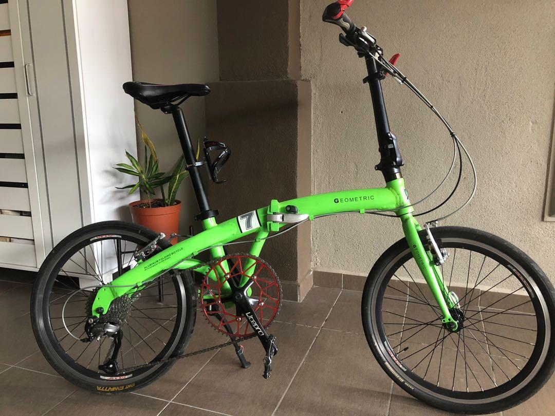 Geometric sales folding bike