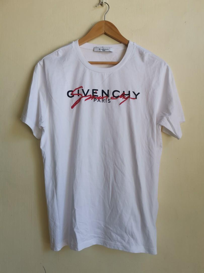 Givenchy signature t shirt white 2025
