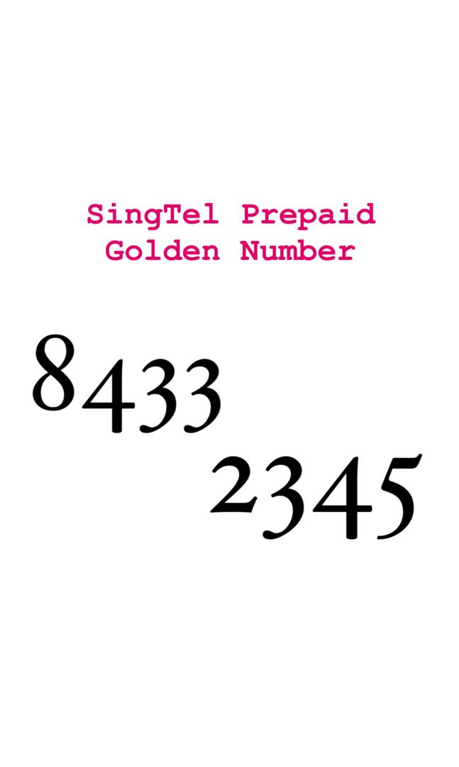 Golden Number SingTel Mobile Phones Gadgets Mobile Gadget golden-number-singtel-mobile-phones-gadgets-mobile-gadget