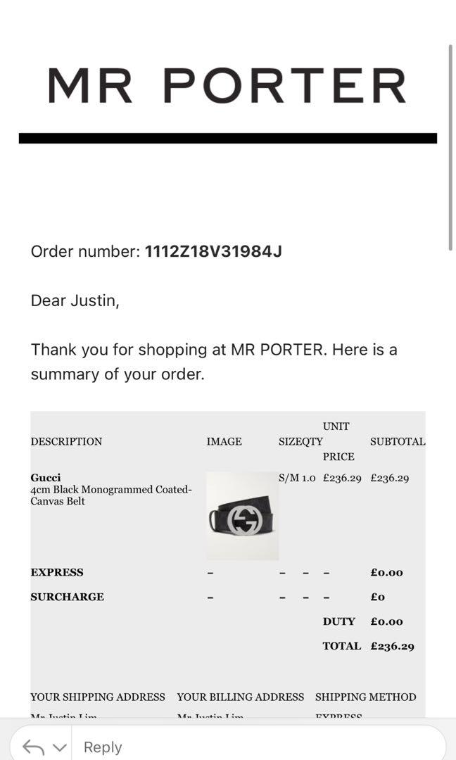 mr porter gucci belt