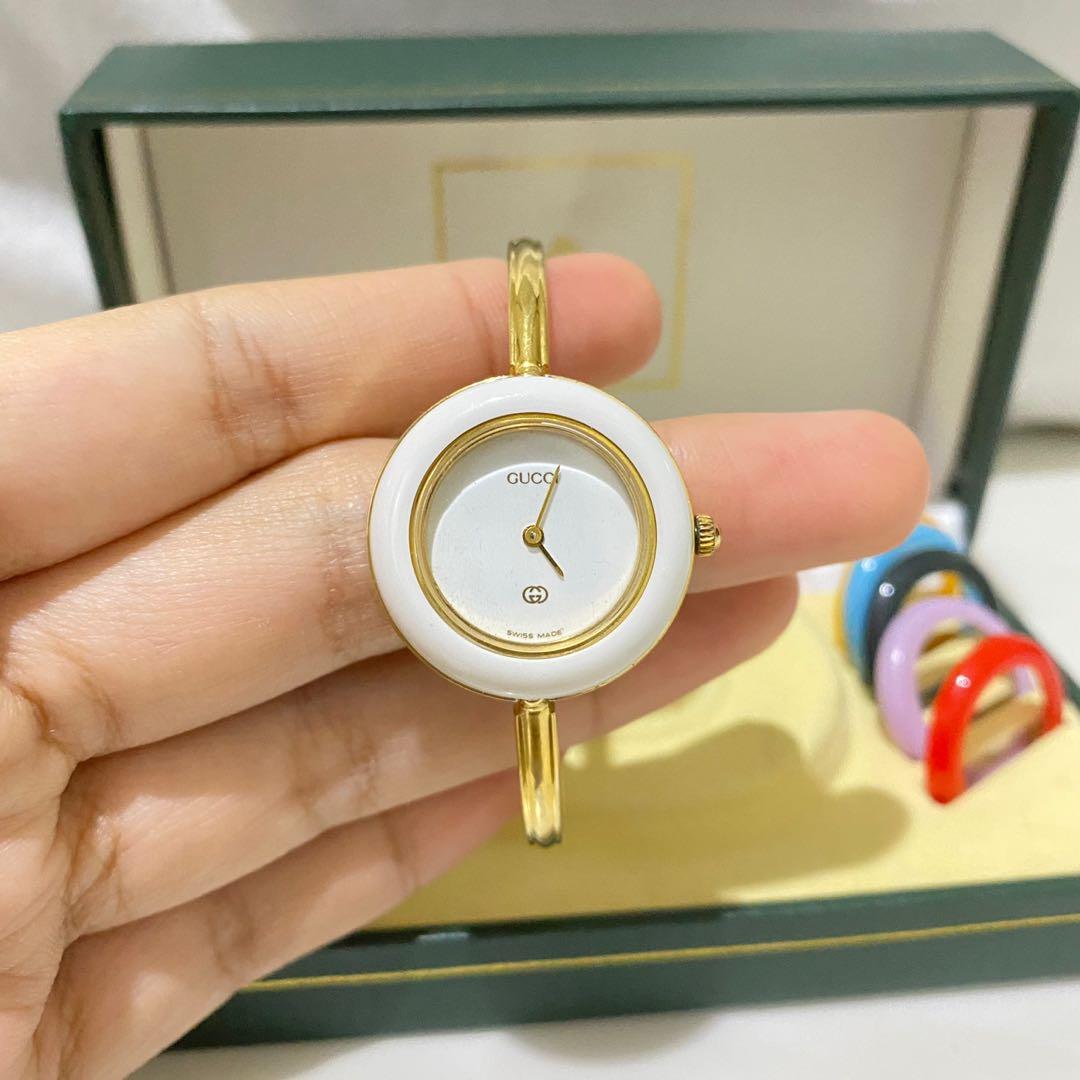 GUCCI Interchangeable Bezel Ring Watch