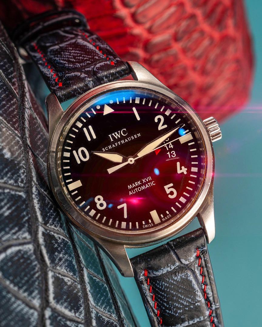 Iwc crocodile leather strap clearance