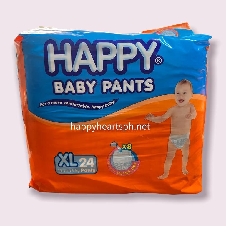 HAPPY Baby Pants Diaper Ultra Dry - XL 24s, Babies & Kids, Bathing ...