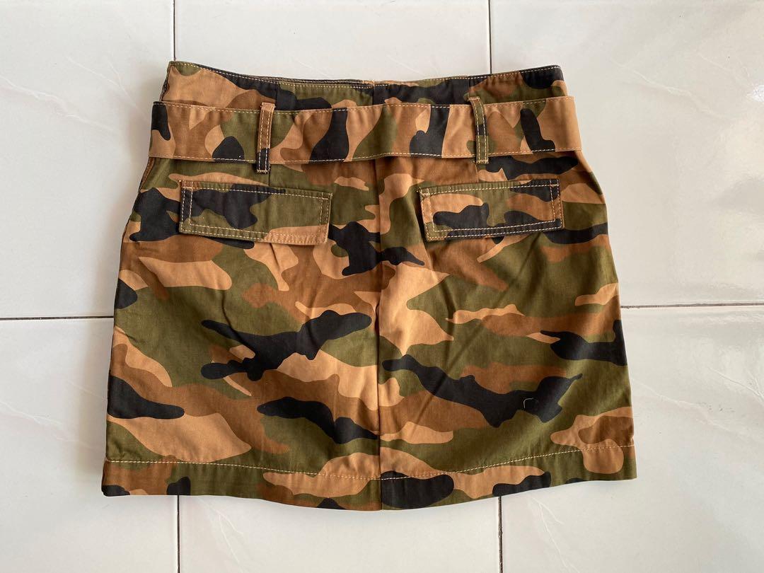 Camo hotsell skirt h&m