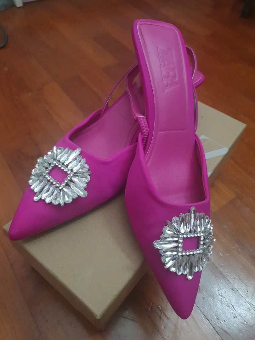 satin kitten heels