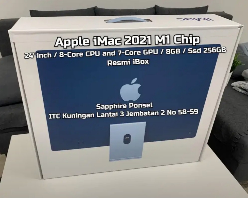 [iBox] iMac 2021 M1 Chip 24 inch/8-Core CPU/7-Core GPU/8GB/256GB