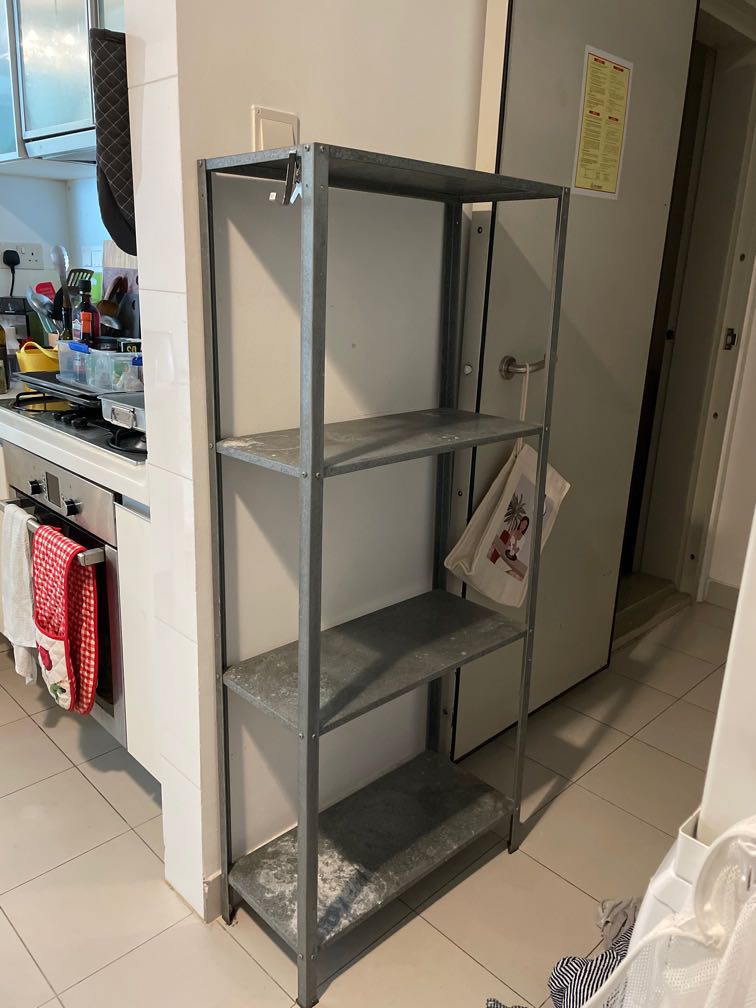 Ikea metal outdoor shelf, Furniture & Home Living, Furniture, Shelves