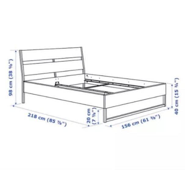 Ikea trysil queen bed top