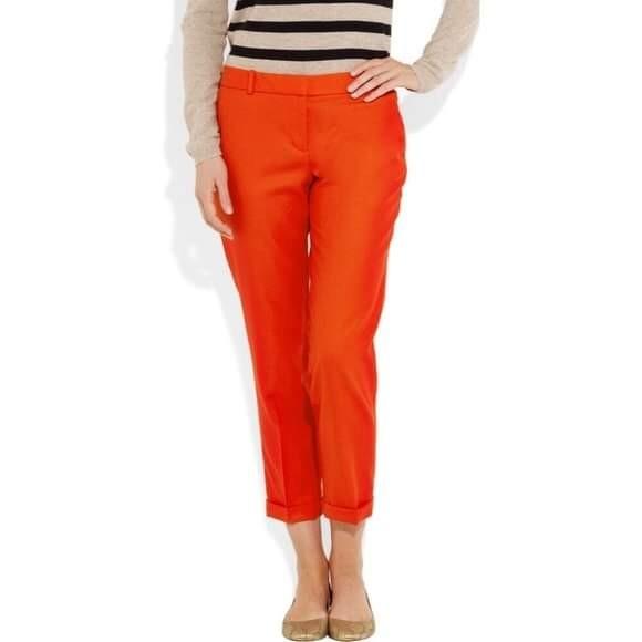 J. Crew Red Cafe Capri Pants US 4 