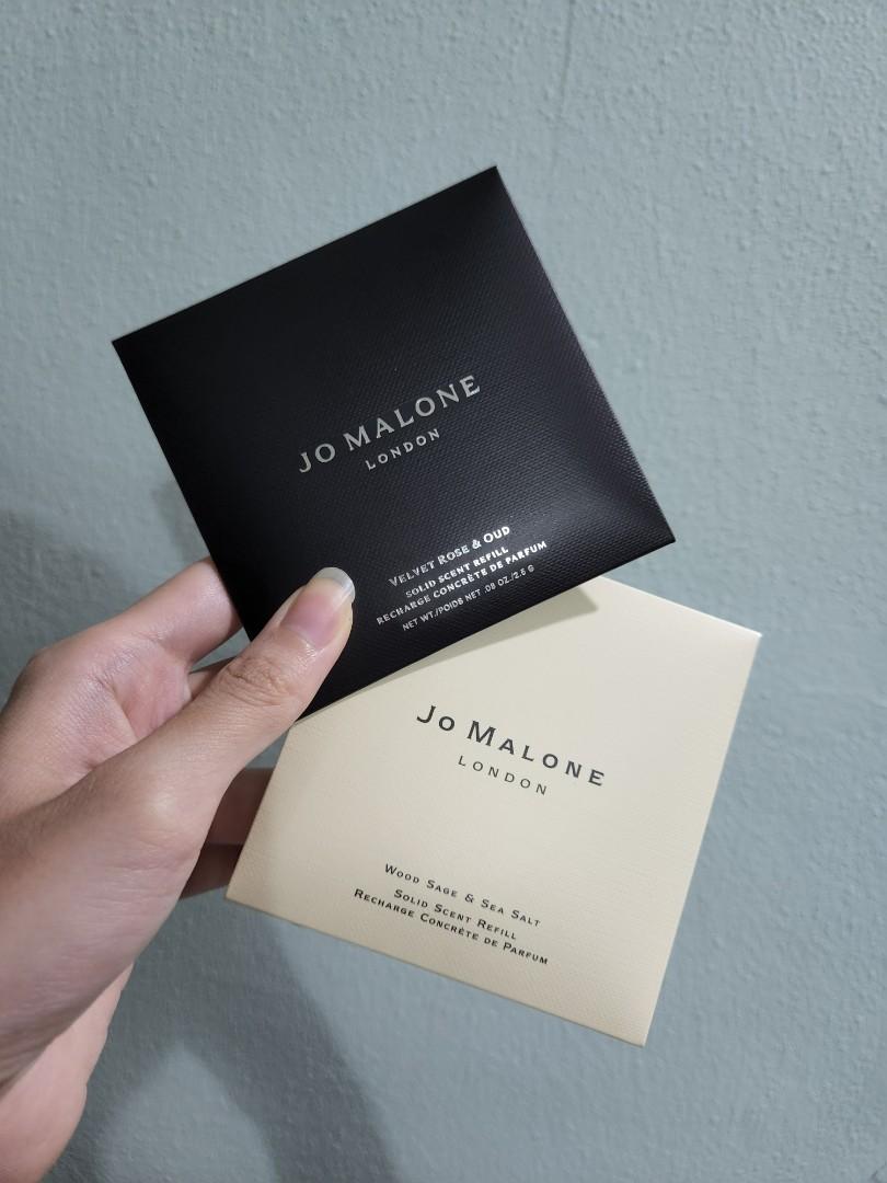 Jo Malone London Solid Scent Perfume Refill Parfum Velvet Rose Oud Wood Sage Sea Salt