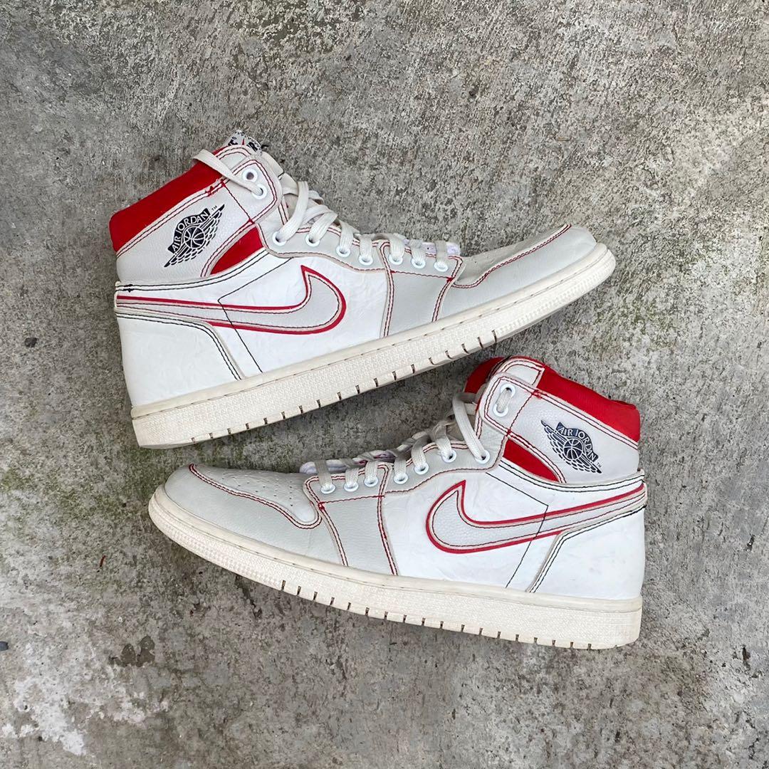 Jordan 1 Phantom Gym Red, Men's Fashion, Footwear, Sneakers on Carousell