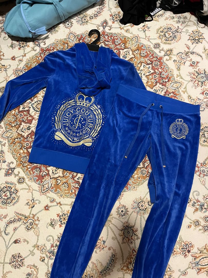 Royal blue best sale juicy couture tracksuit