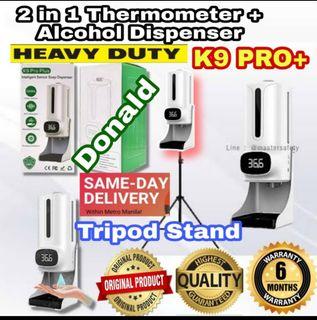 K9 Pro Plus 2 in 1 Thermometer Non-Contact Automatic Sensor plus Alcohol  Dispenser